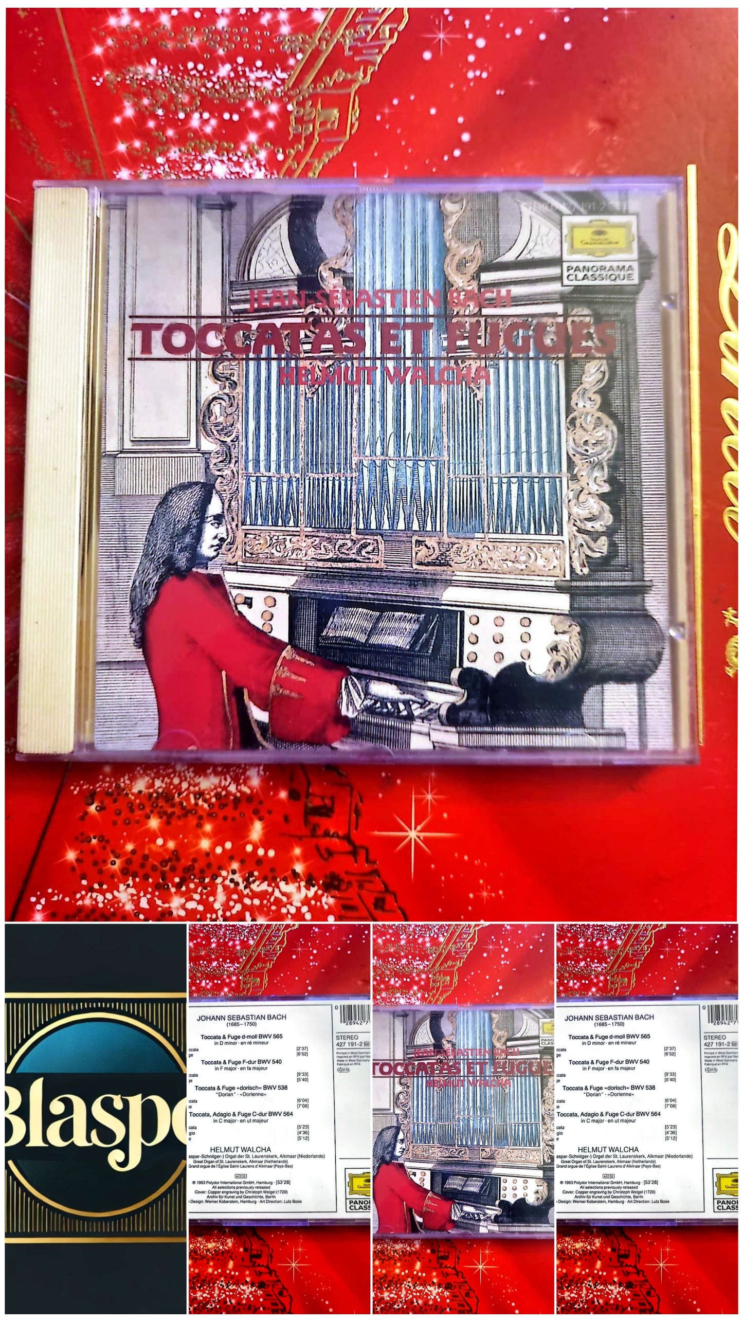 CD Johann Sebastian Bach – Toccatas et Fugues – Helmut Walcha – Orgue