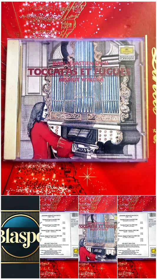 CD Johann Sebastian Bach – Toccatas et Fugues – Helmut Walcha – Orgue