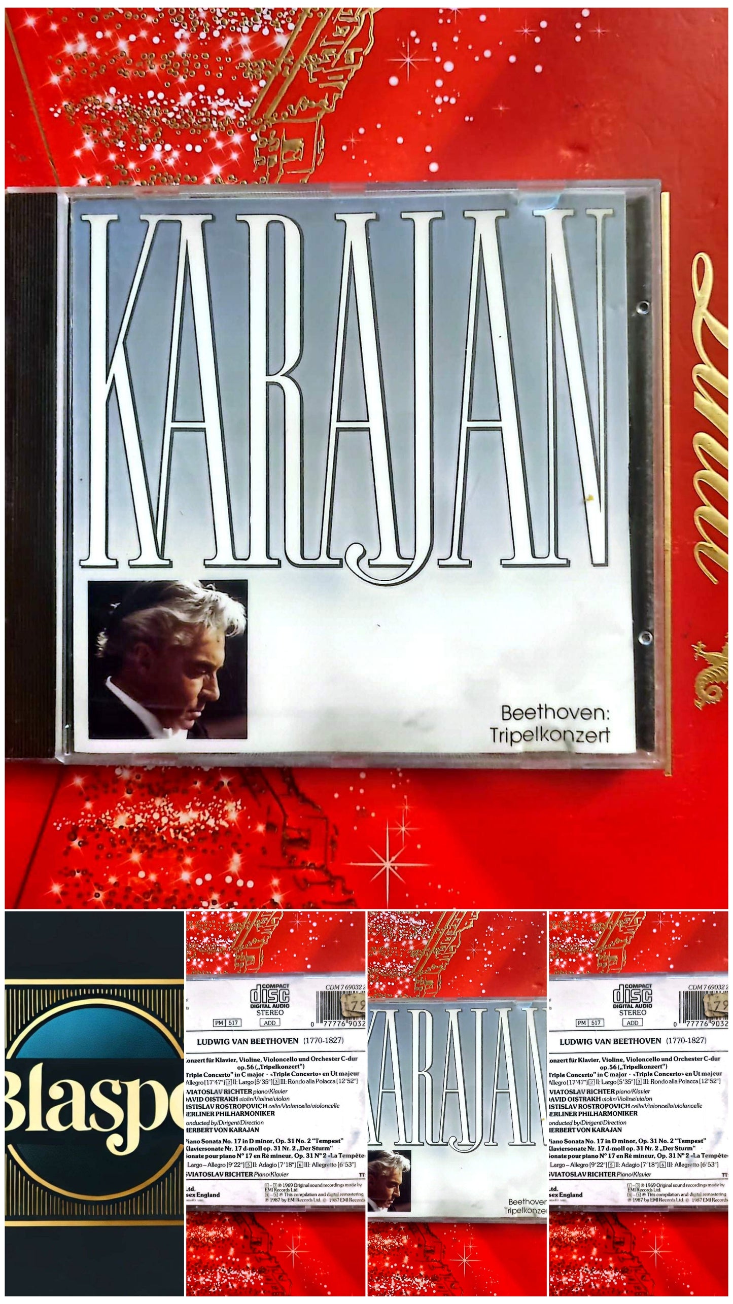 CD Beethoven – Triple Concerto op.56 – Karajan – Richter Oistrakh Rostropovich
