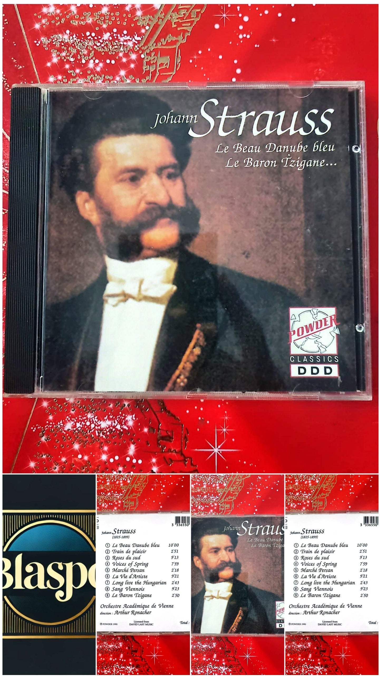 CD Johann Strauss – Le Beau Danube Bleu – Le Baron Tzigane – Orchestre de Vienne