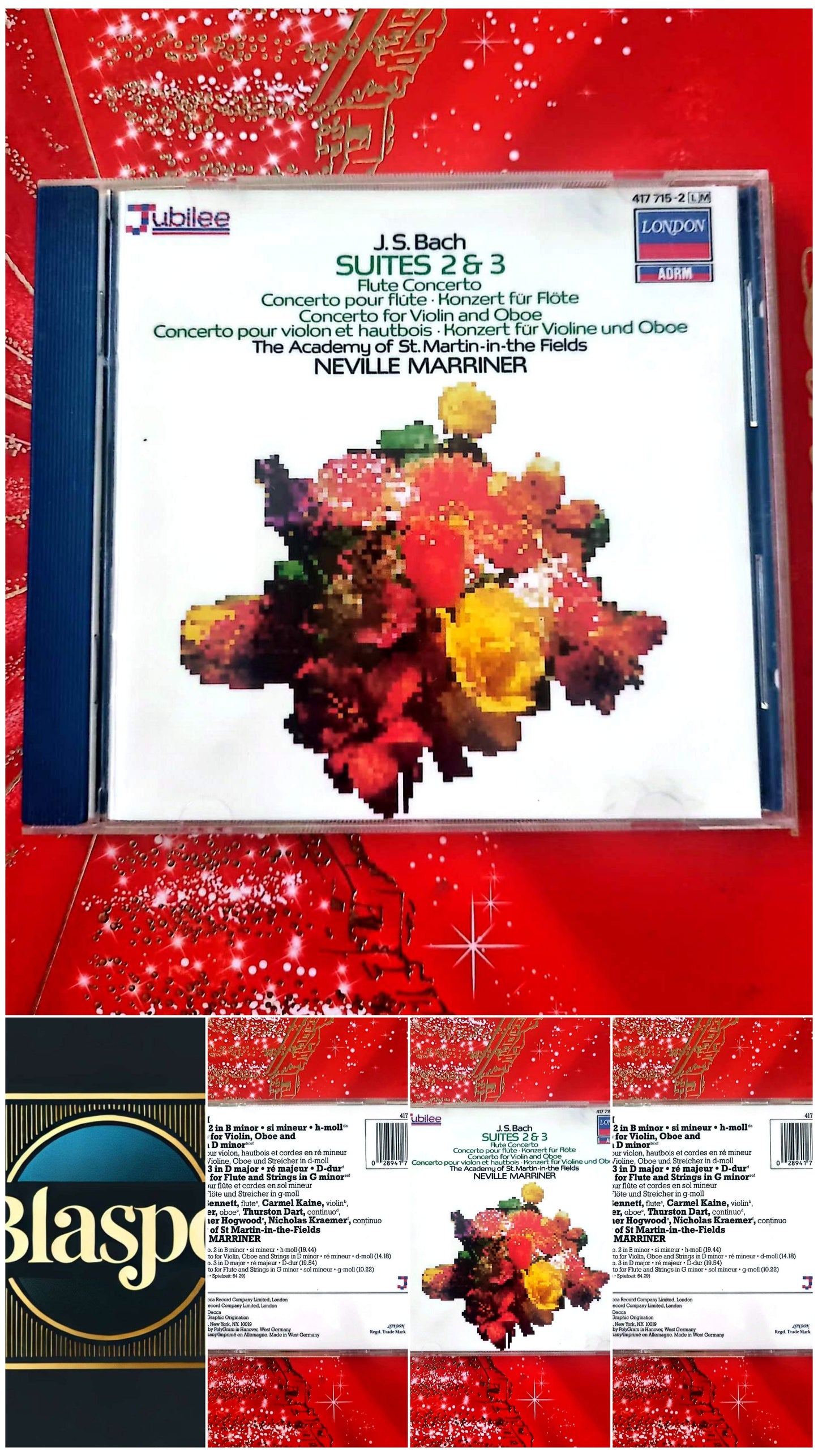 CD J.S. Bach – Suites n°2 et 3 – Concertos – Neville Marriner