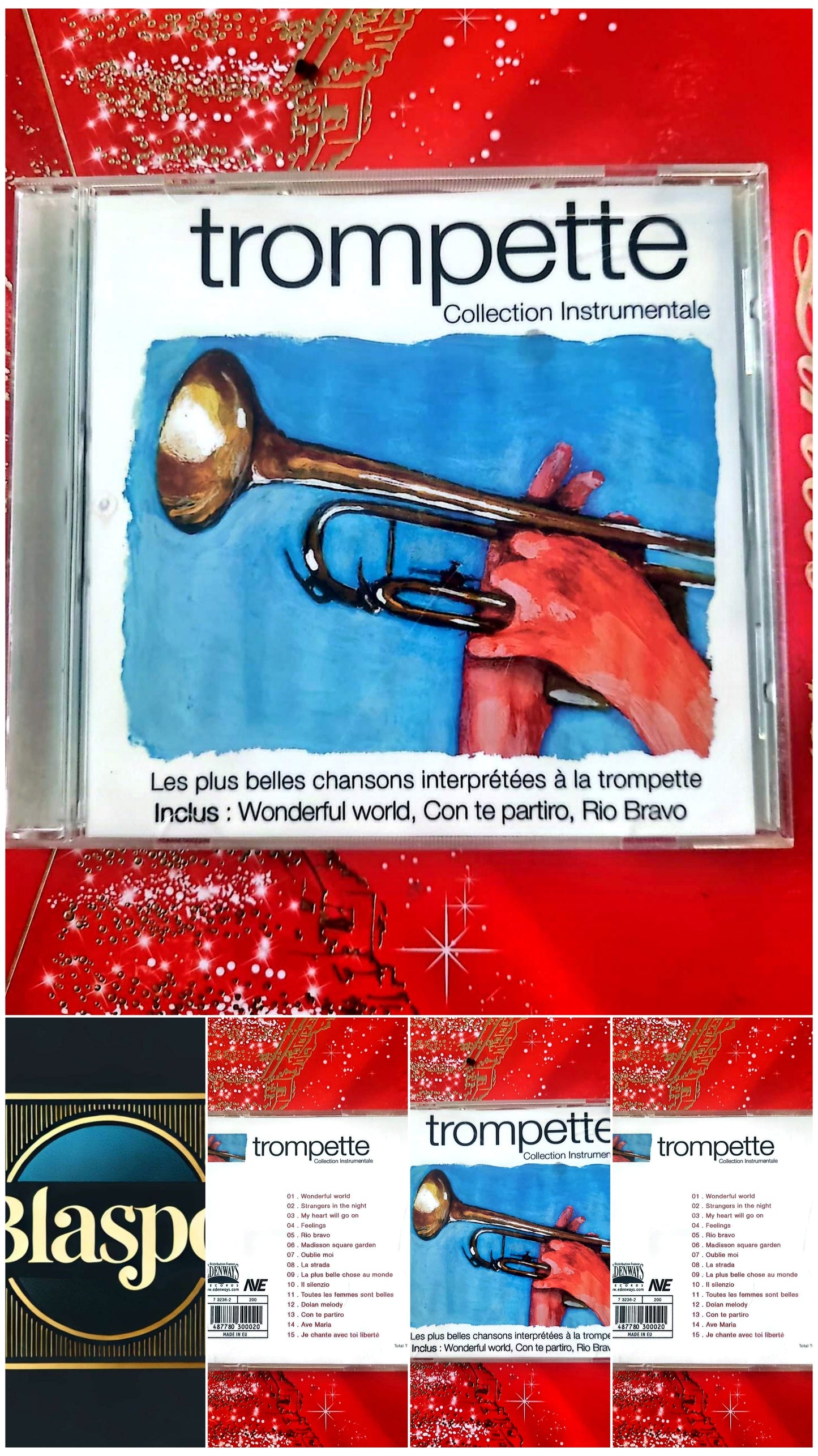 CD Trompette – Collection instrumentale – Les plus belles chansons à la trompette
