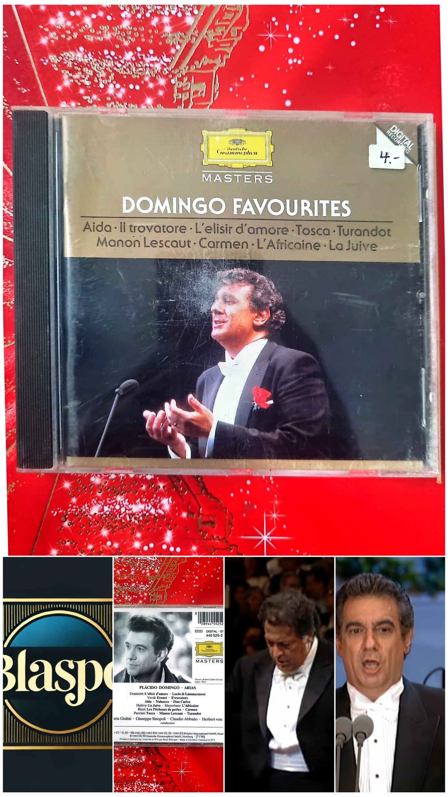 CD Plácido Domingo – Domingo Favourites – Airs d’opéra – Deutsche Grammophon