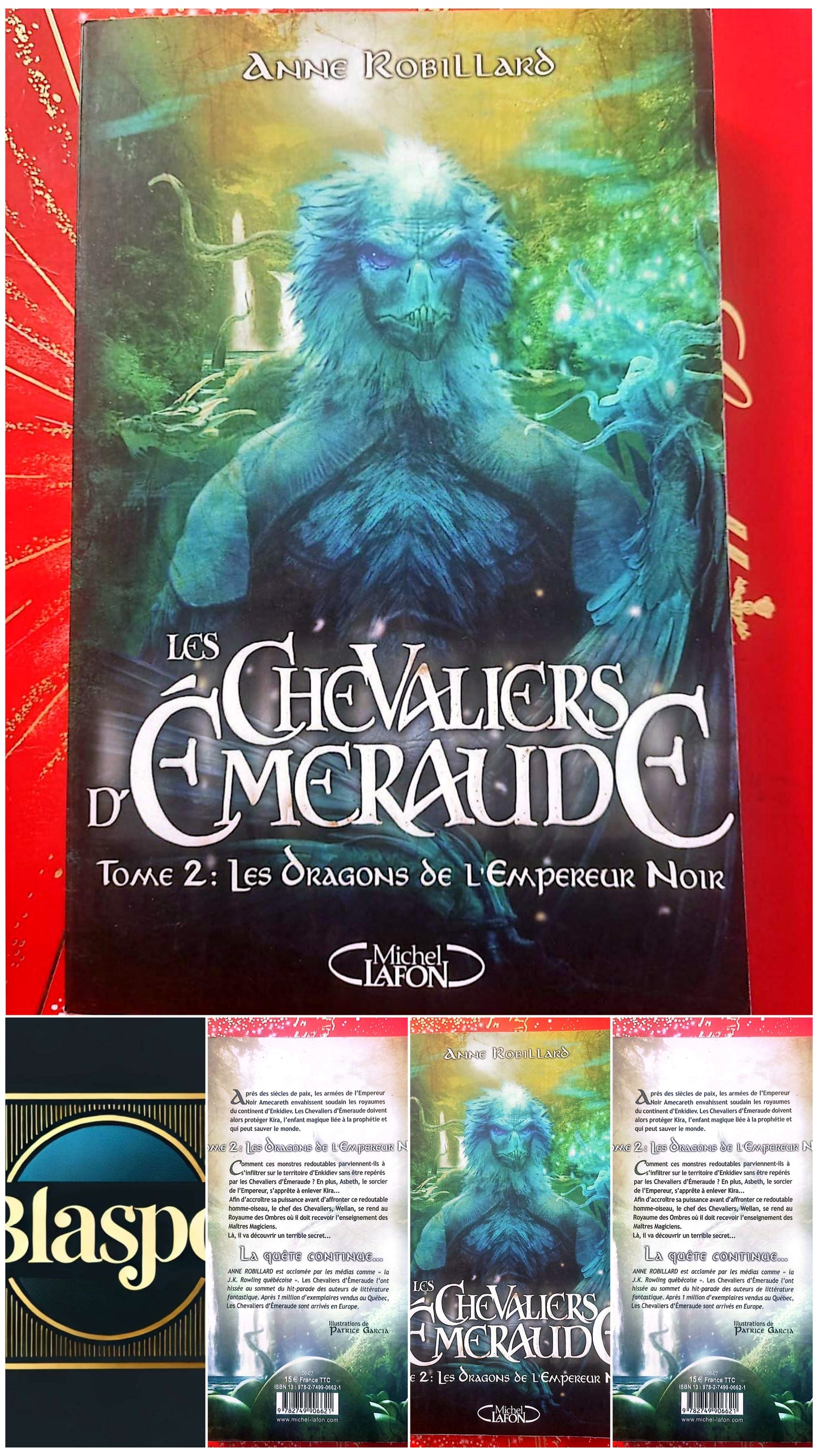 Livre fantasy Les Chevaliers d’Émeraude Tome 2 – Les Dragons de l’Empereur Noir – Anne Robillard