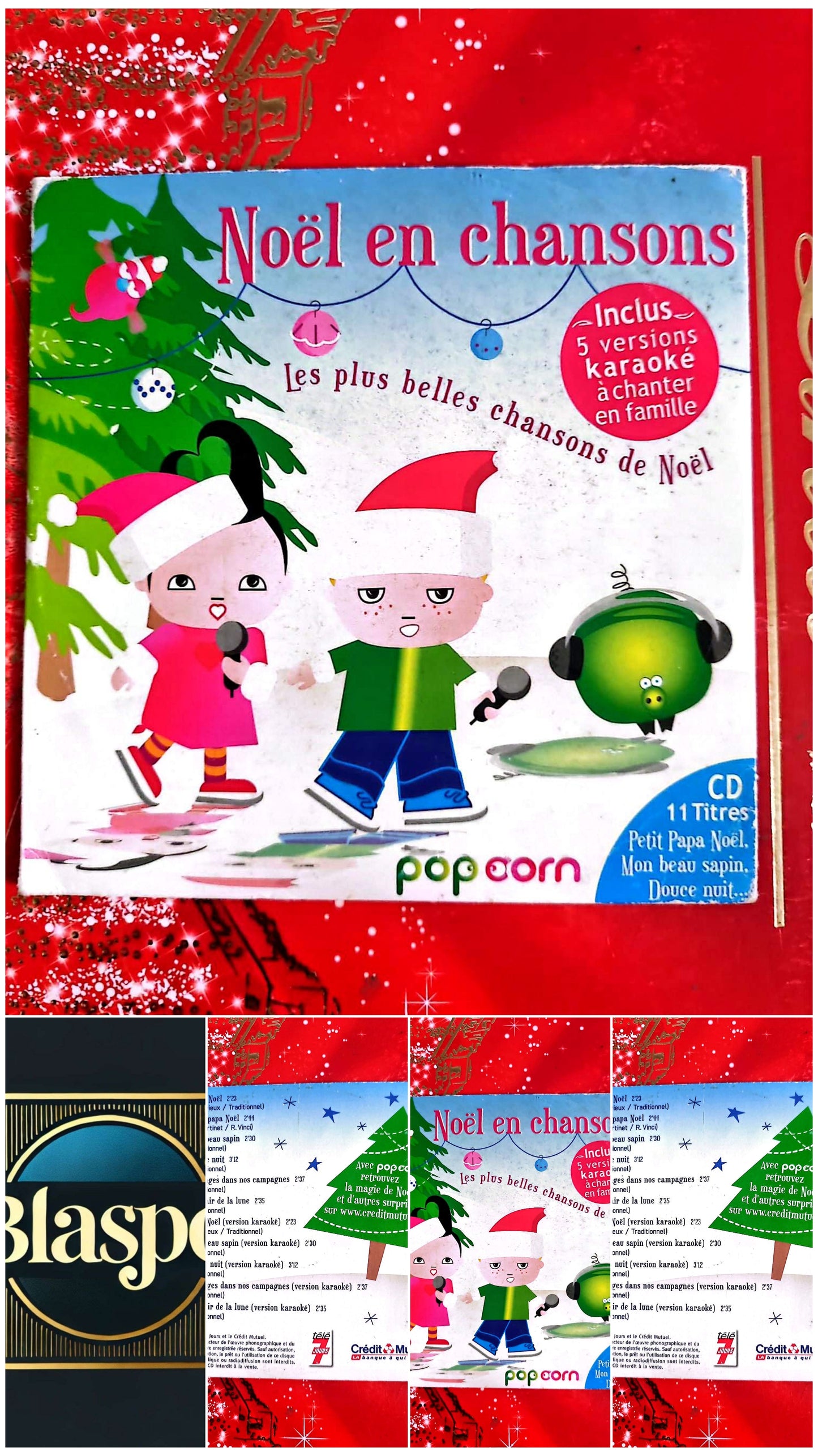 Noël en chansons – Les plus belles chansons de Noël – CD Audio Enfants – Karaoké Inclus – Français