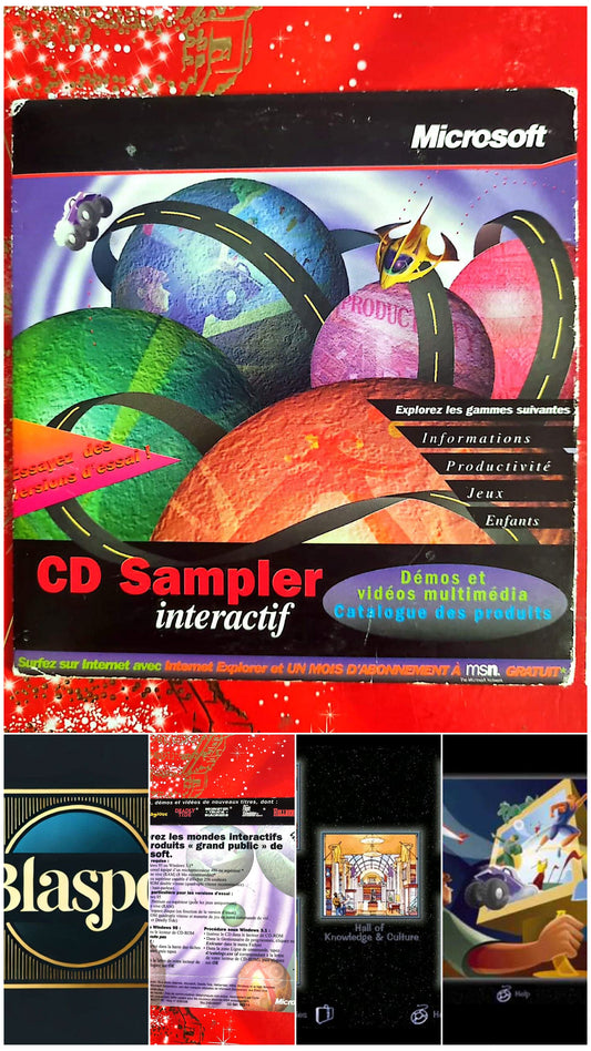 Microsoft – CD Sampler Interactif – Démos Jeux & Multimédia – PC Windows