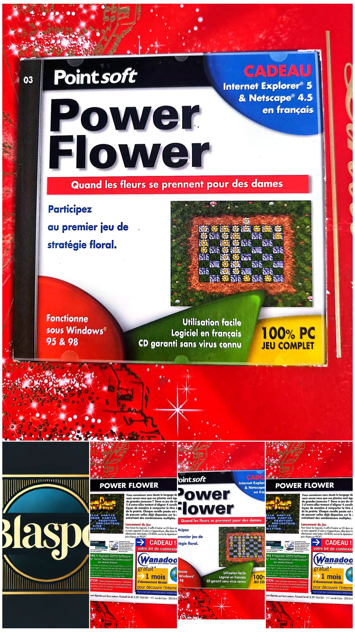 Power Flower – Jeu PC CD-ROM – Stratégie florale – Français – Windows 95/98
