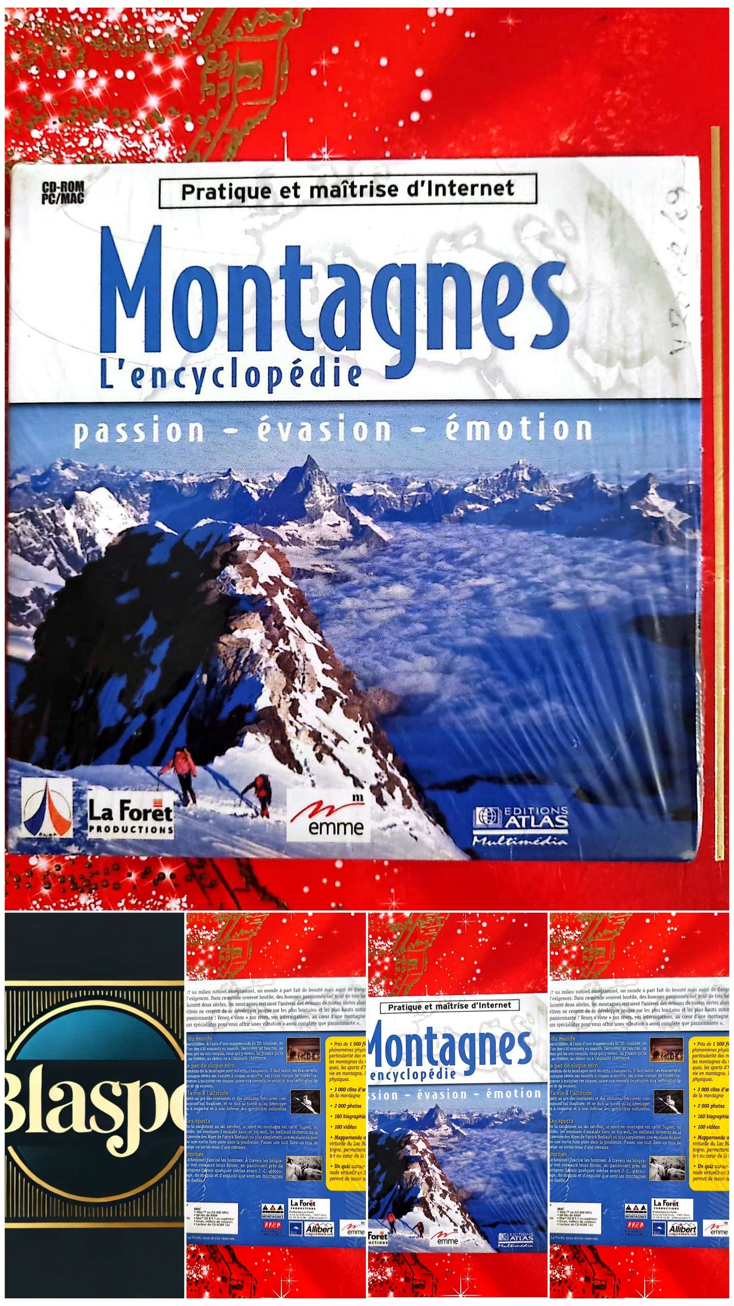 Montagnes – L’Encyclopédie – CD-ROM PC / Mac – Atlas Multimédia – Français