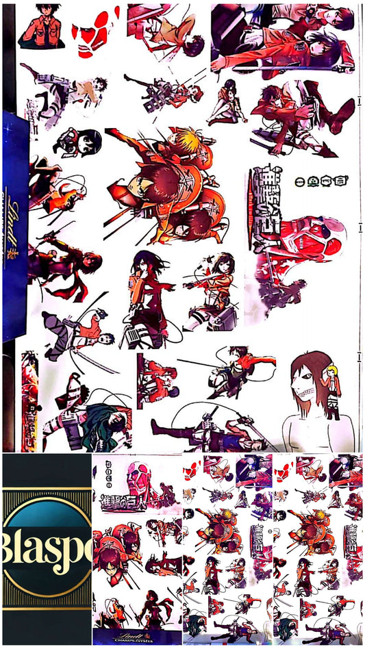 Sticker Mural Attack on Titan – Planche Multi-Stickers – 60 x 90 cm
