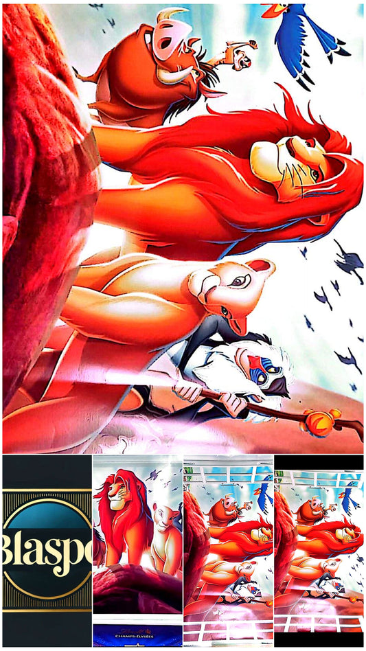 Sticker Mural Le Roi Lion – Effet Fenêtre 3D – 60 x 90 cm