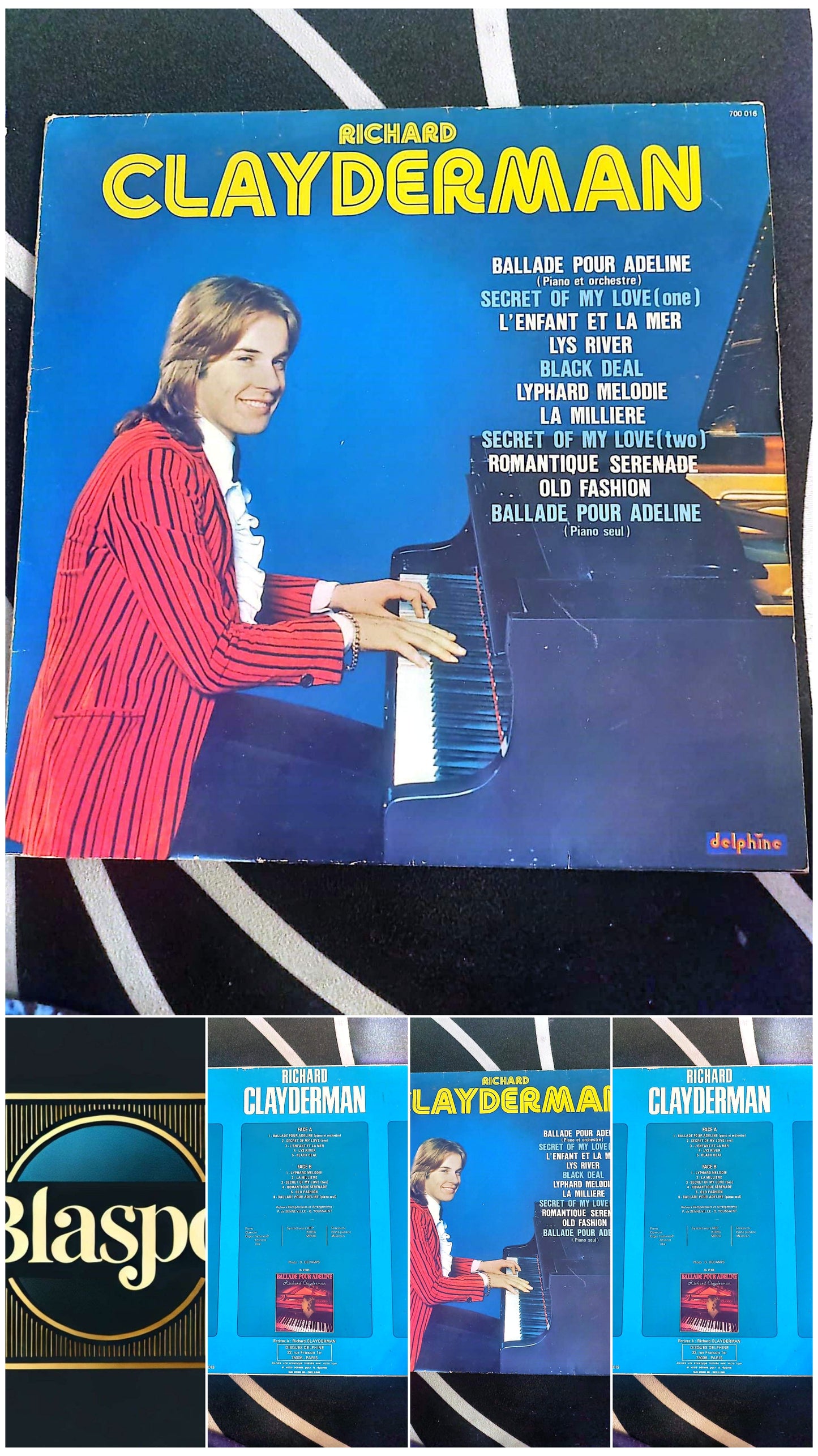 Disque Vinyle 33T – Richard Clayderman – Ballade pour Adeline – Piano – LP