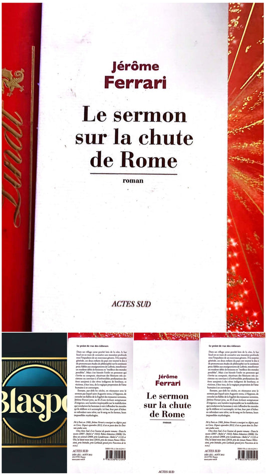 Le sermon sur la chute de Rome – Jérôme Ferrari – Roman Littéraire – Livre Broché