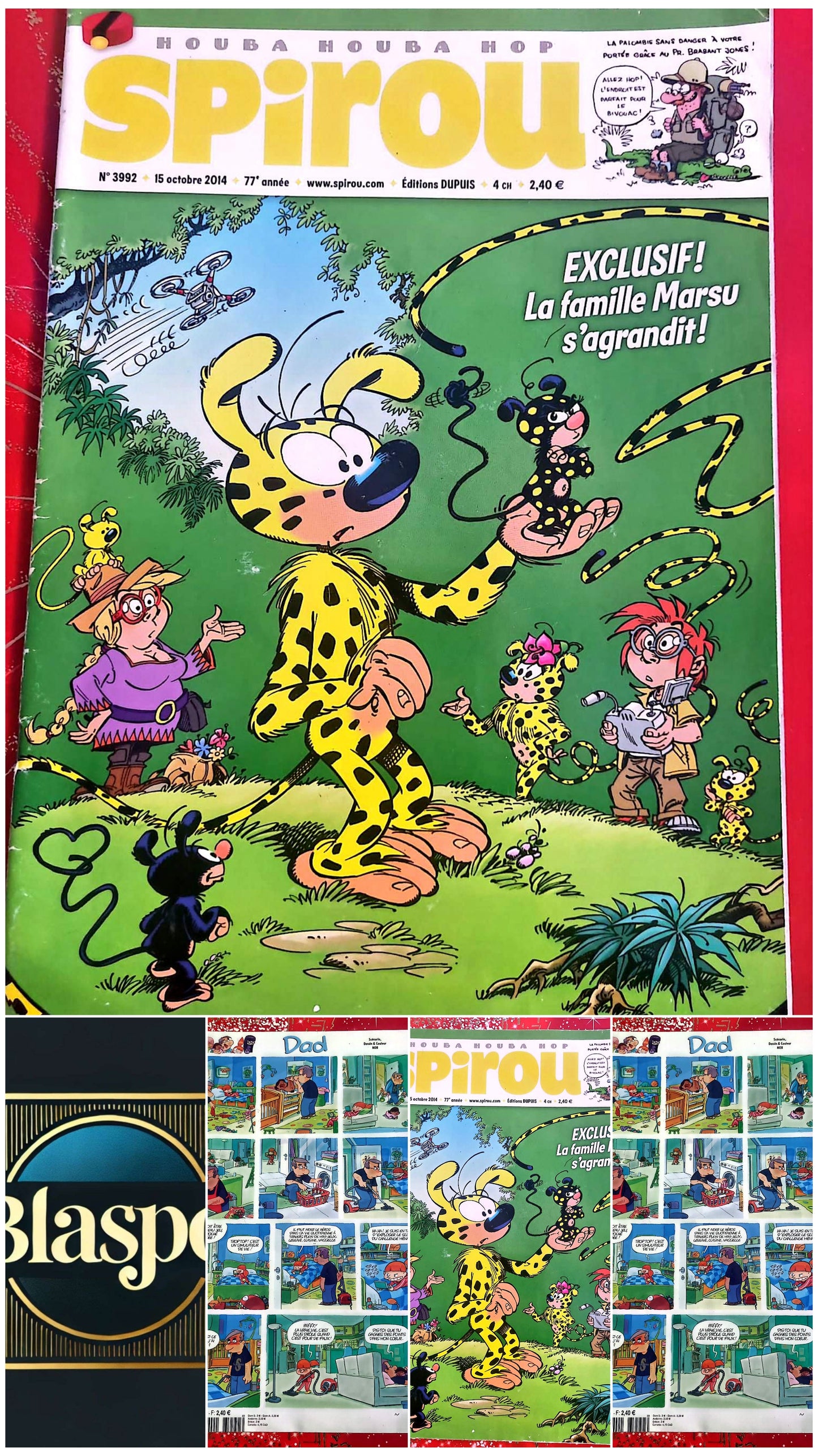 Magazine BD Spirou n°3992 – La famille Marsu s’agrandit – Éditions Dupuis – Octobre 2014