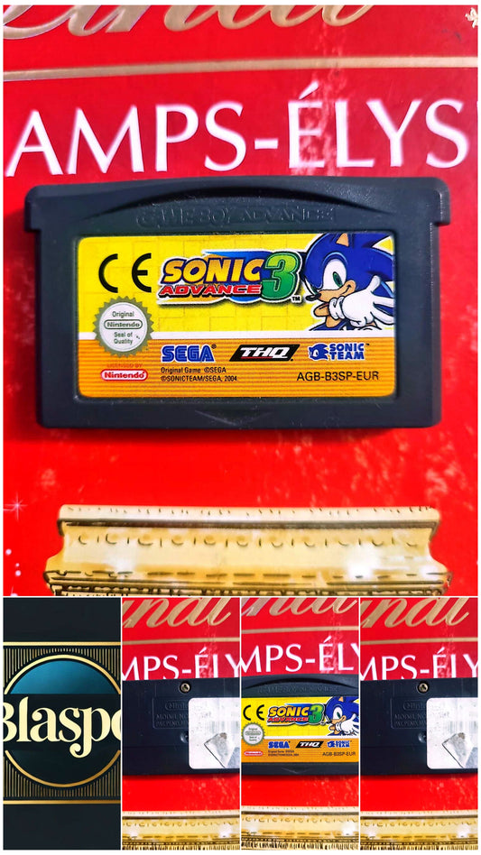 Sonic Advance 3 – Jeu Game Boy Advance GBA – Cartouche seul PAL EUR – Sega / THQ