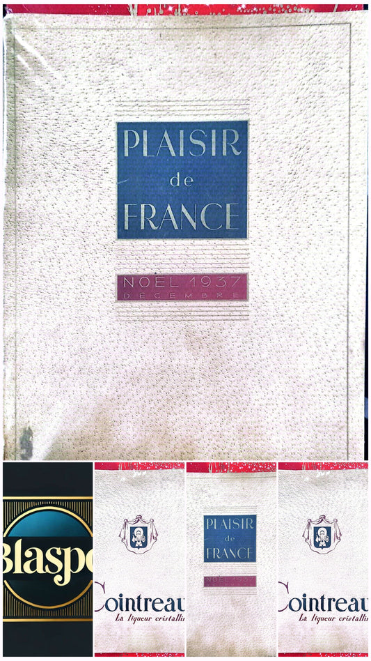 Plaisir de France – Noël 1937 – Album ancien publicitaire – Cointreau – Livre de collection – Français