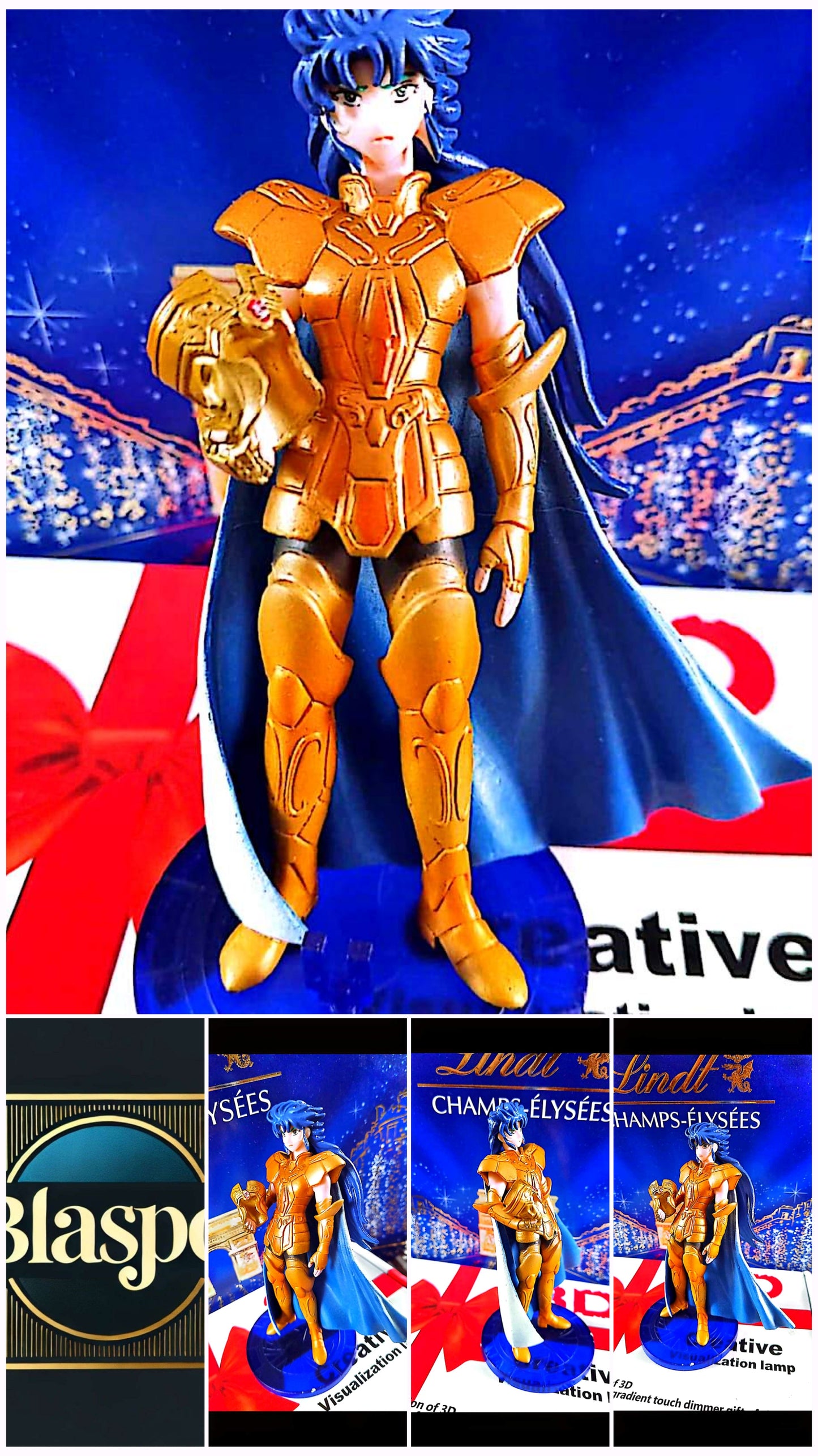 Figurine Saint Seiya – Camus du Verseau – Chevalier d’Or – PVC – 12 à 13 cm – Figurine de collection