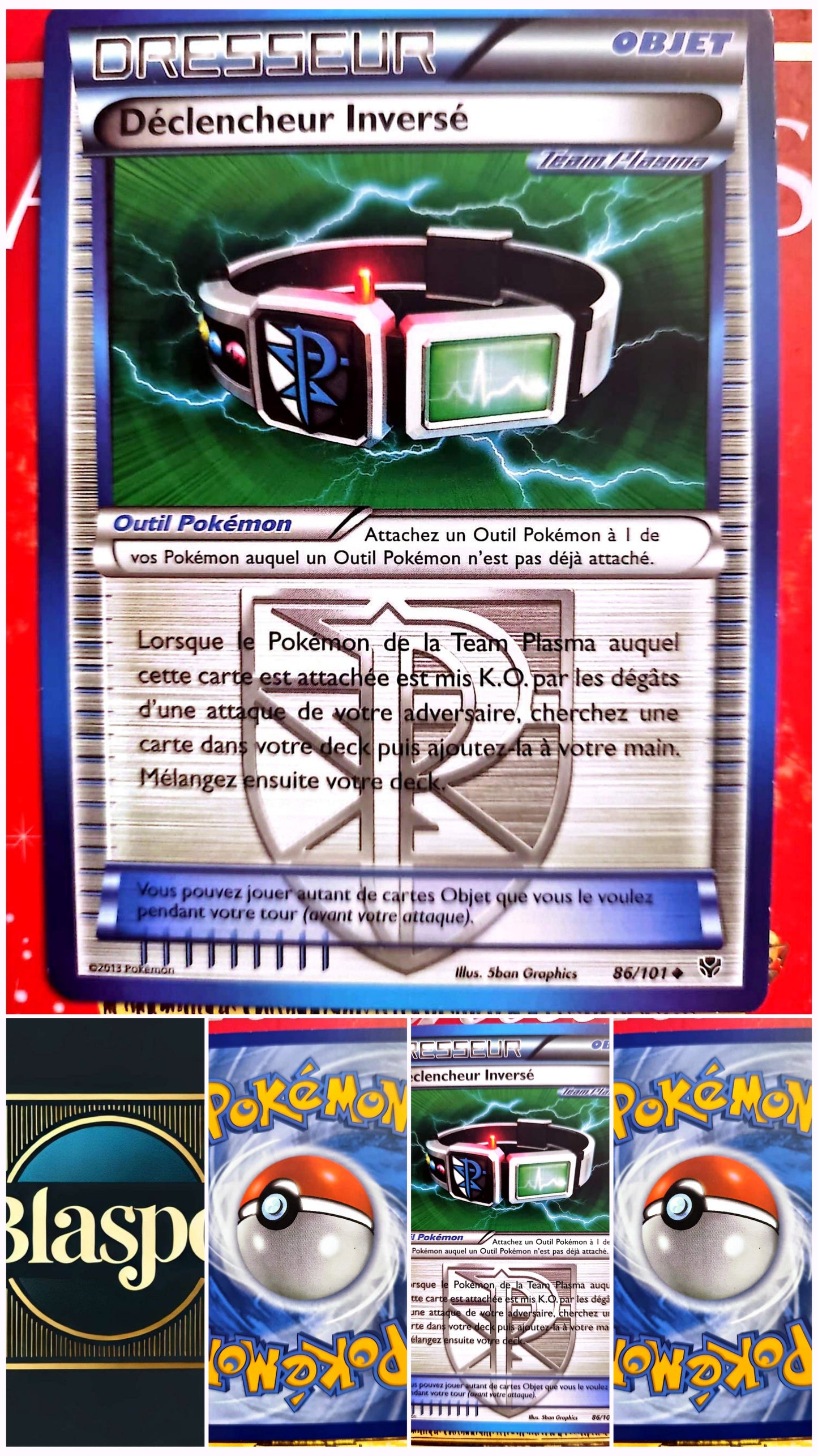 Carte Pokémon Dresseur Déclencheur Inversé Team Plasma 86/101 – Version française – Carte à l’unité
