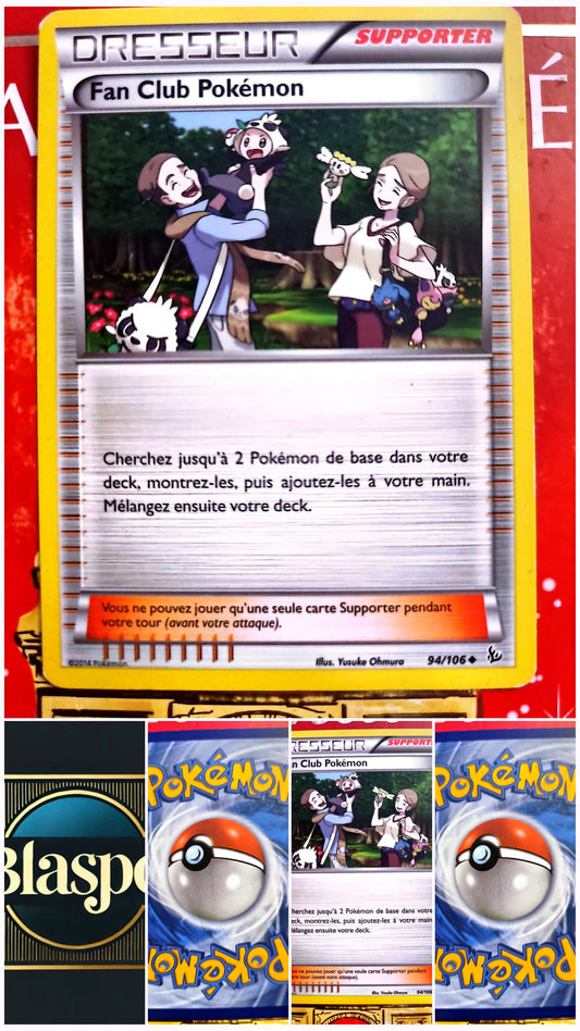 Carte Pokémon Dresseur Supporter Fan Club Pokémon 94/106 – Version française – Carte à l’unité