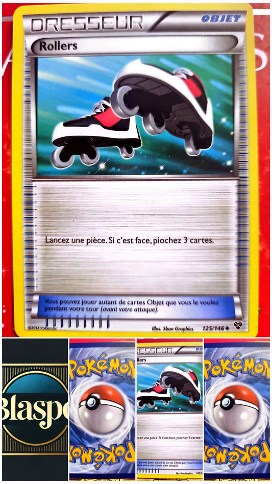 Carte Pokémon Dresseur Rollers 125/146 – Version française – Carte à l’unité