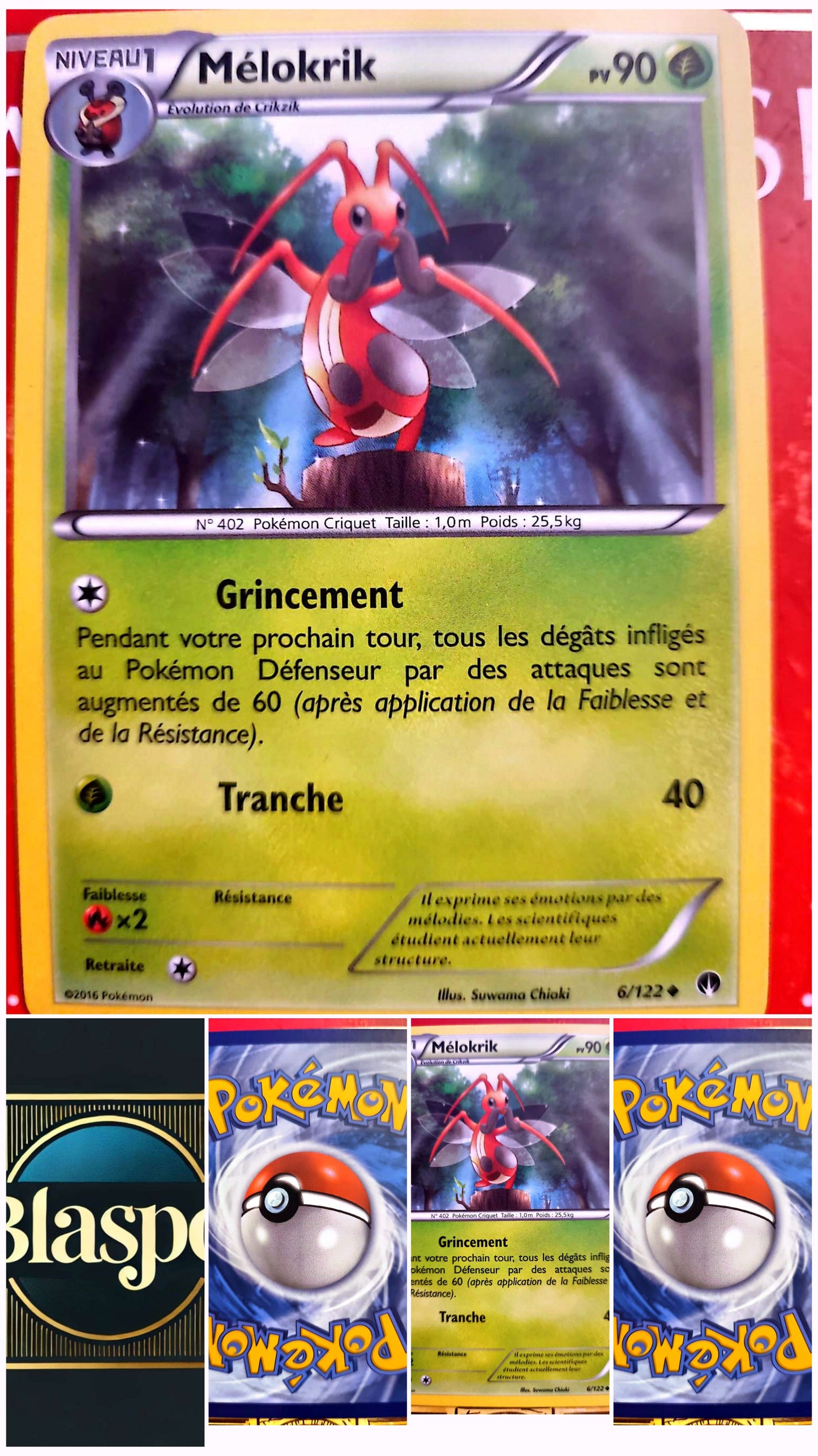 Carte Pokémon Mélokrik 6/122 – PV 90 – Version française – Carte à l’unité
