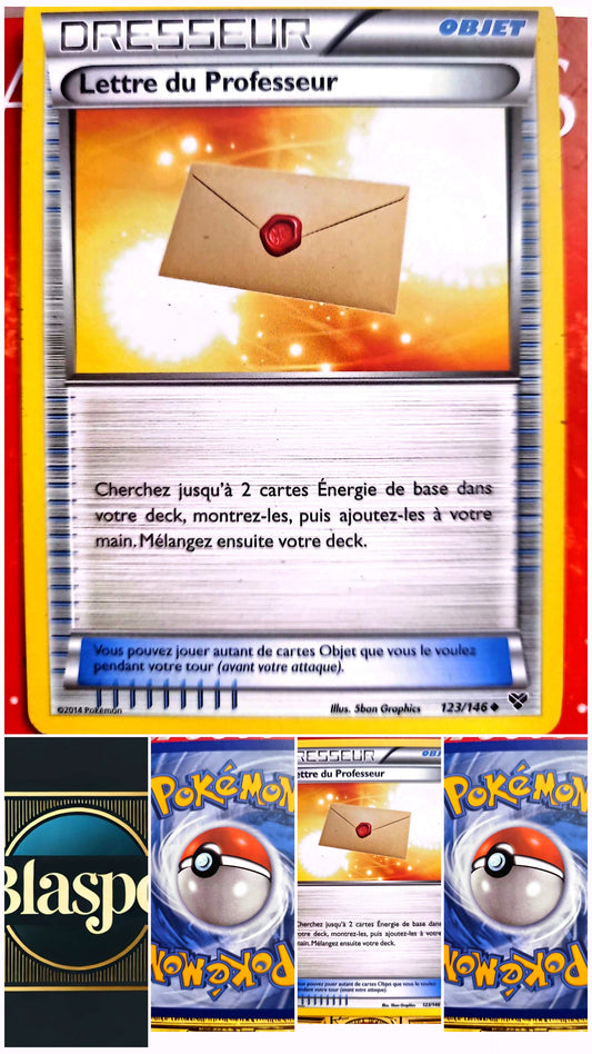 Carte Pokémon Dresseur Lettre du Professeur 123/146 – Version française – Carte à l’unité