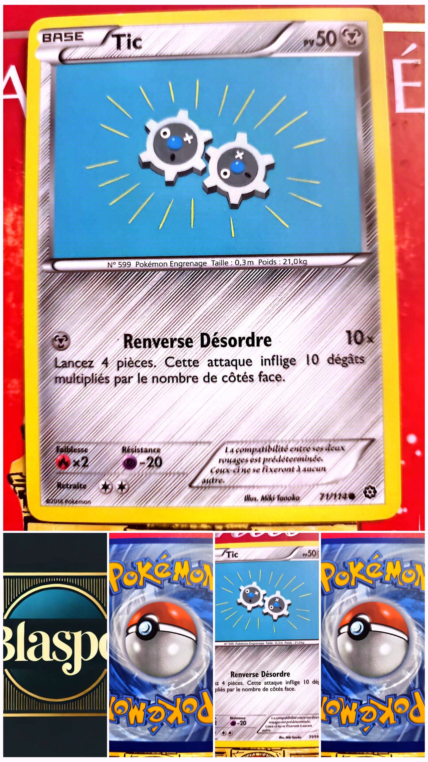 Carte Pokémon Tic 77/114 – Pokémon Engrenage – Carte Officielle Française