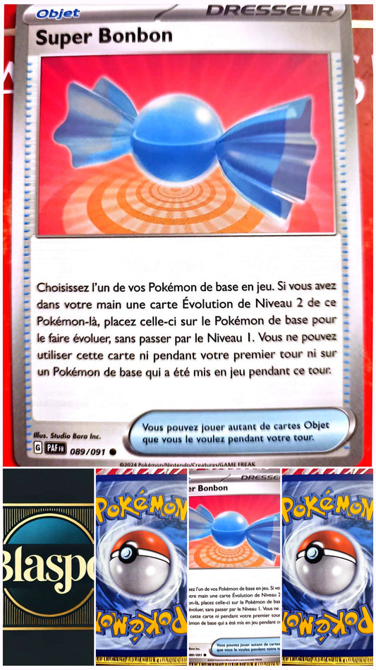 Carte Pokémon Super Bonbon 089/091 – Objet Dresseur – Carte Officielle Française