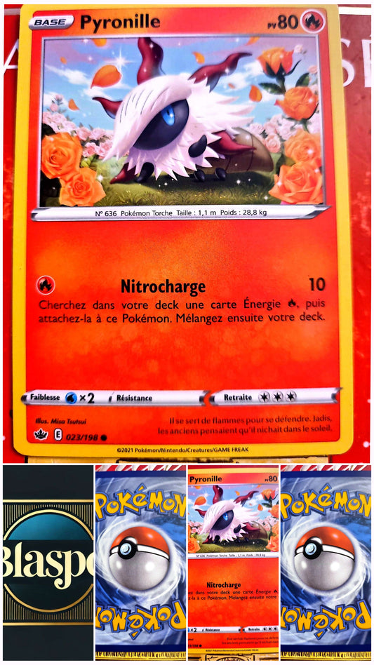 Carte Pokémon Pyronille 023/198 – Pokémon Torche – Carte Officielle Française