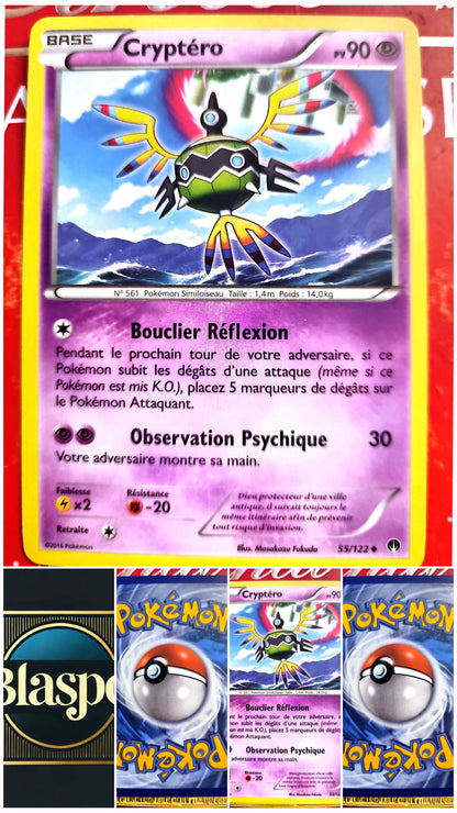 Carte Pokémon Cryptéro 55/122 – Pokémon Similoiseau – Carte Officielle Française