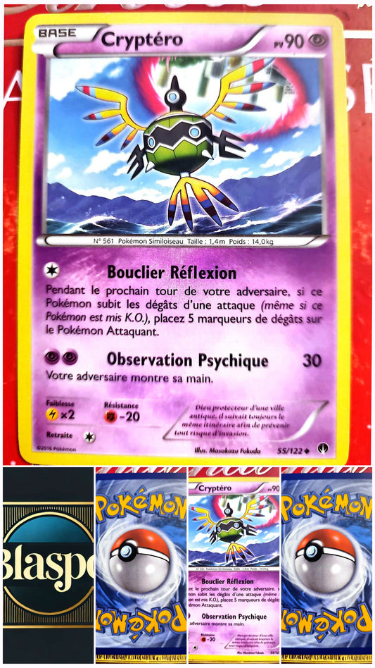 Carte Pokémon Cryptéro 55/122 – Pokémon Similoiseau – Carte Officielle Française