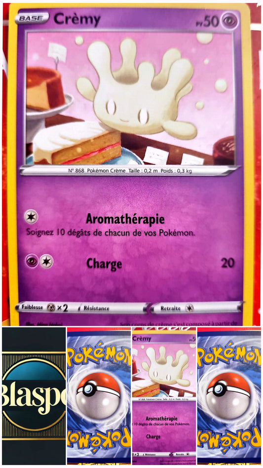 Carte Pokémon Crèmy 086/192 – PV 50 – Pokémon Psy – Version française – Carte à l’unité