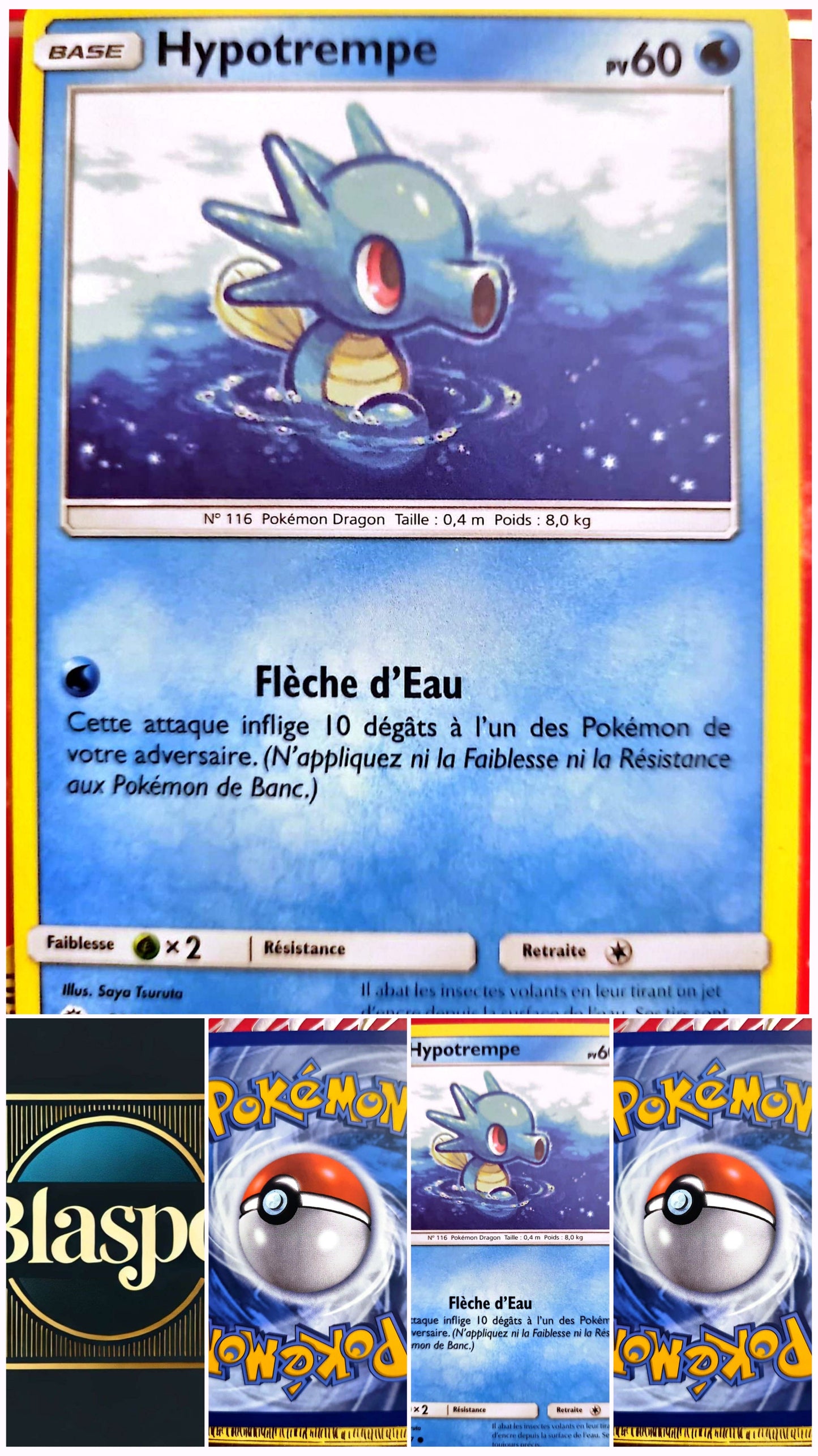 Carte Pokémon Hypotrempe 29/147 – PV 60 – Pokémon Eau – Version française – Carte à l’unité