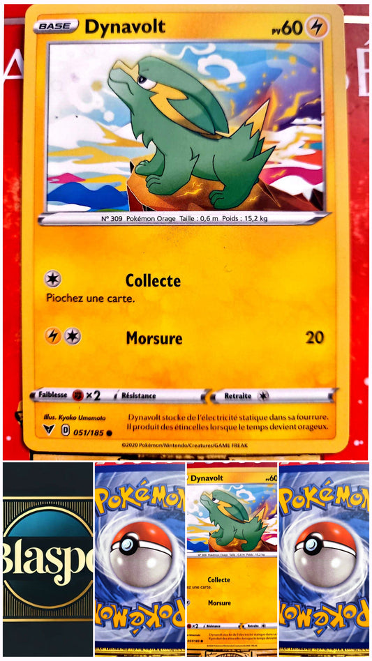 Carte Pokémon Dynavolt 051/185 – Version française – Carte à l’unité