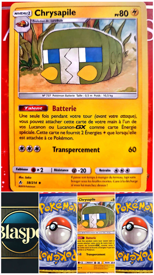 Carte Pokémon Chrysapile 58/214 – Version française – Carte à l’unité