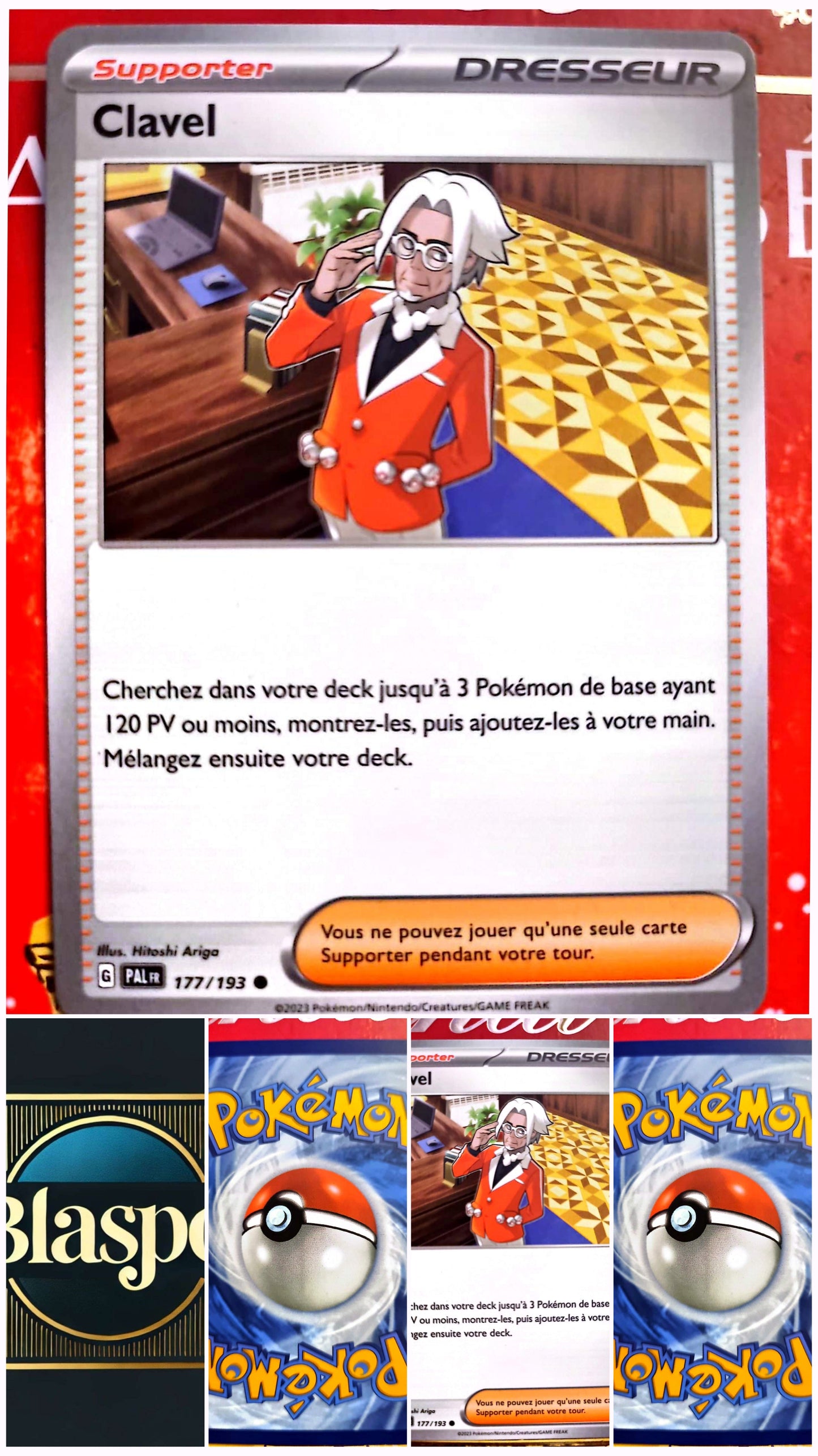 Carte Pokémon Supporter Clavel 177/193 – Version française – Carte à l’unité