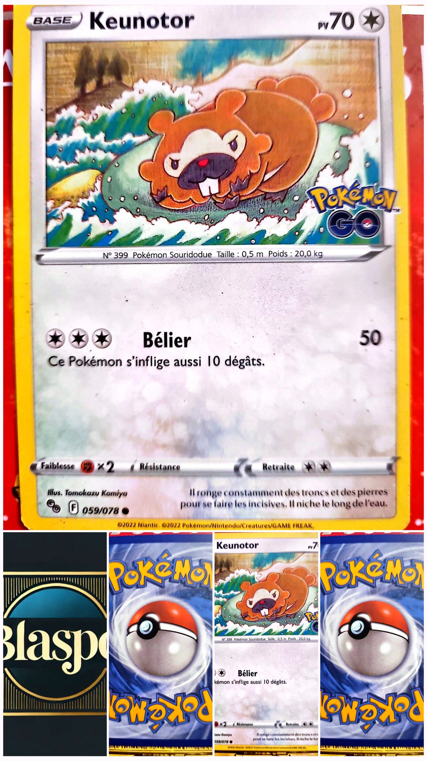 Carte Pokémon Keunotor 059/078 – Pokémon GO – Version française – Carte à l’unité