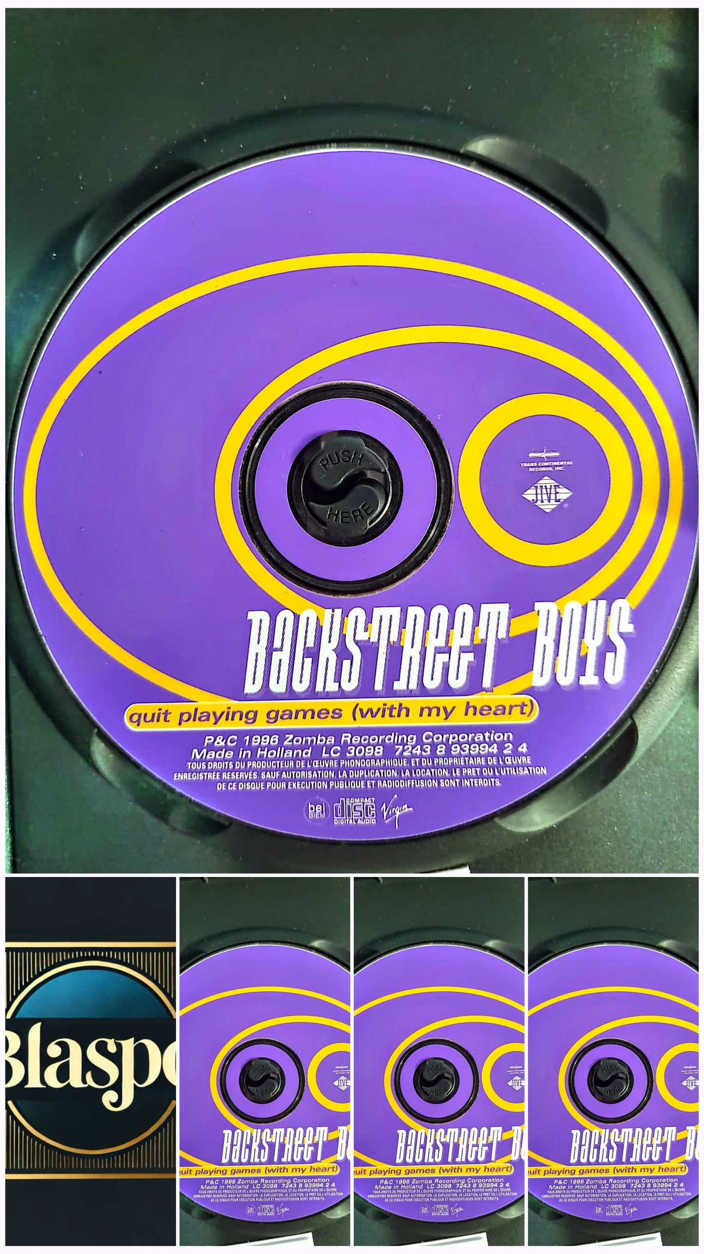 Backstreet Boys – Quit Playing Games (With My Heart) – CD Single