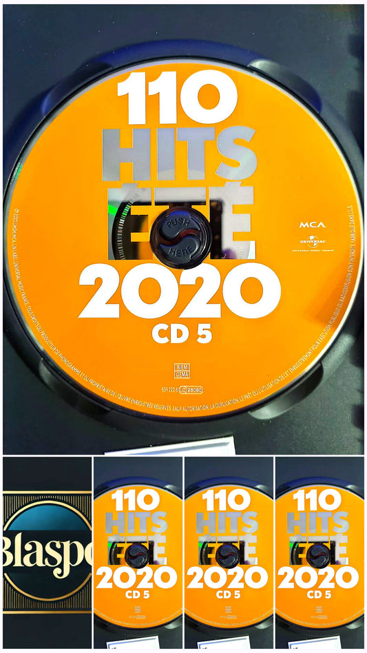 110 Hits Été 2020 – Compilation – CD 5 seul sans boîtier