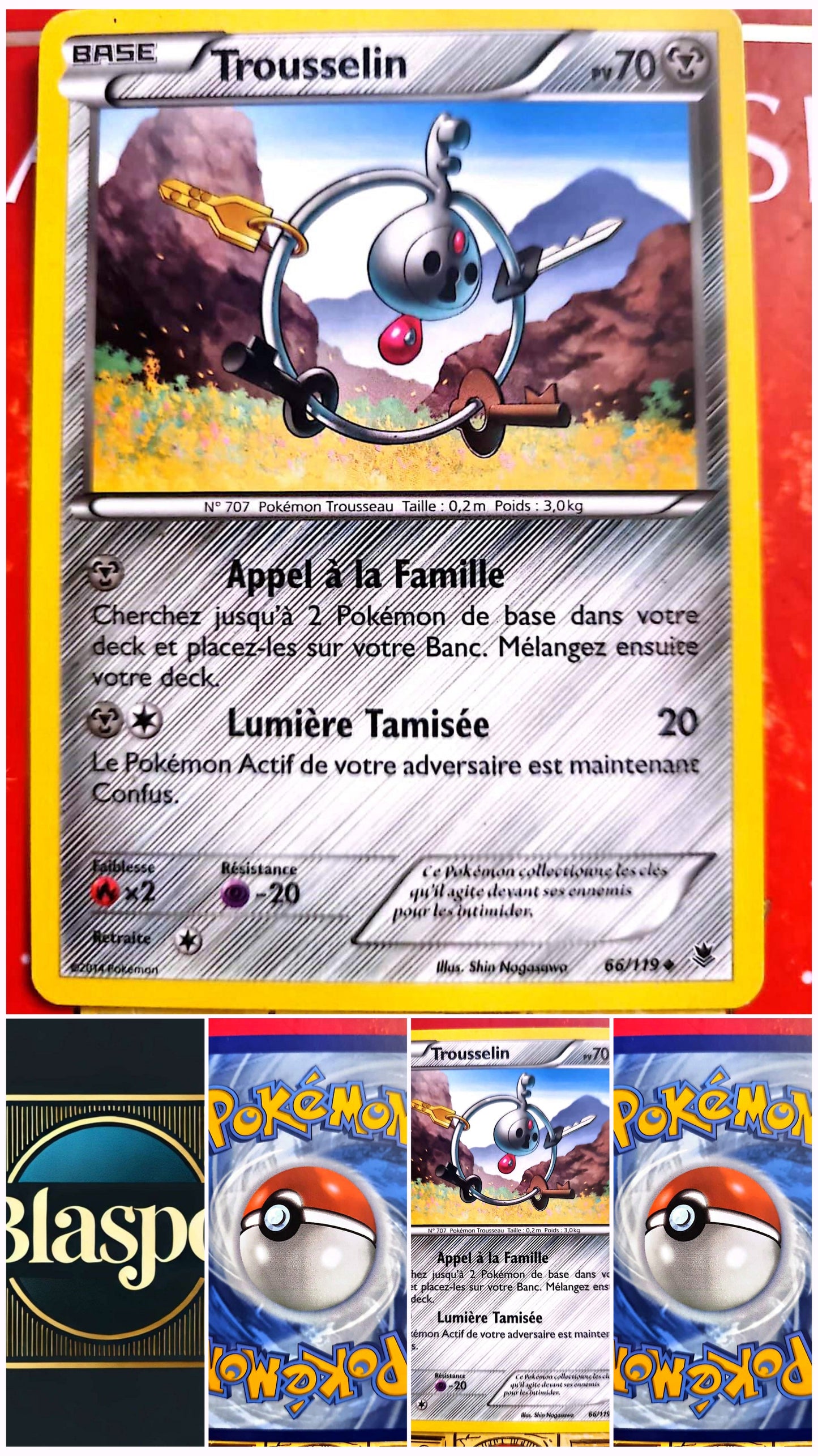 Carte Pokémon Trousselin 66/119 – Version française – Carte à l’unité