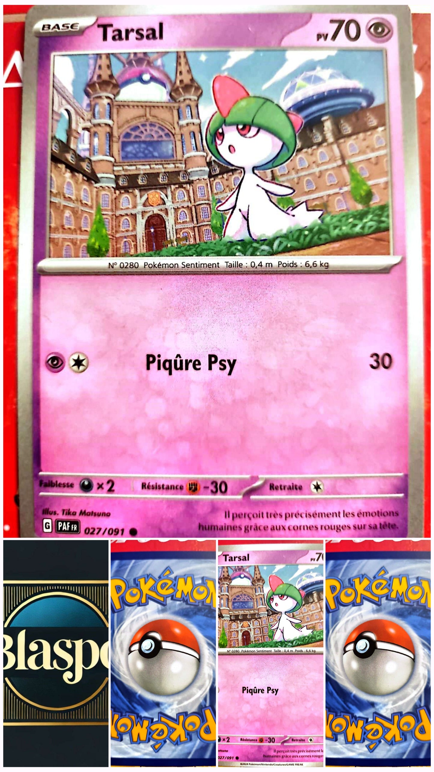 Carte Pokémon Tarsal 027/091 – Version française – Carte à l’unité