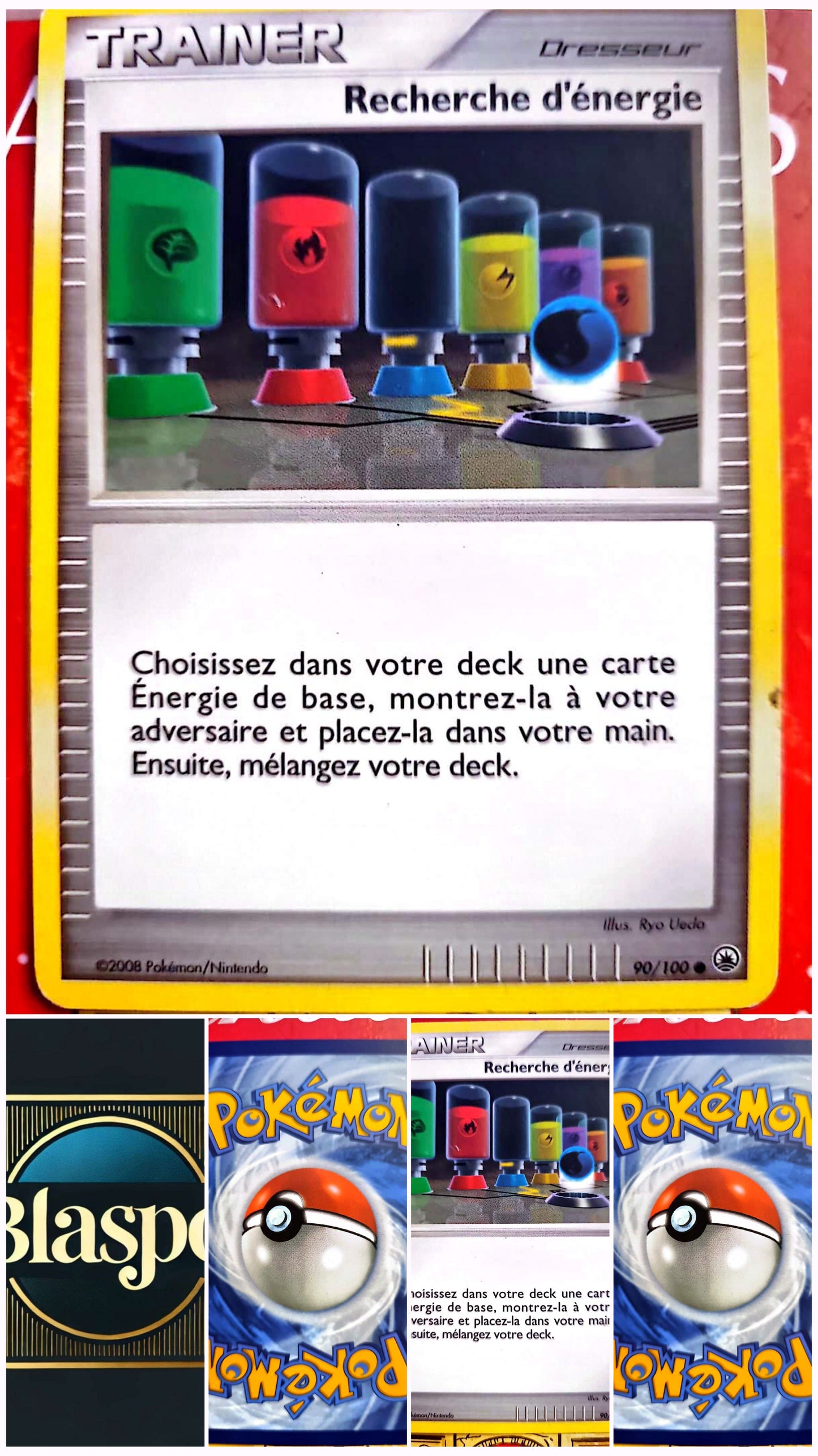 Carte Pokémon Dresseur Recherche d’Énergie 90/100 – Version française – Carte à l’unité