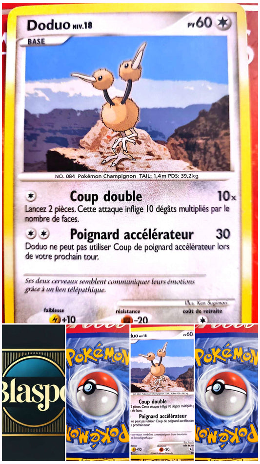 Carte Pokémon Doduo 80/123 – Version française – Carte à l’unité