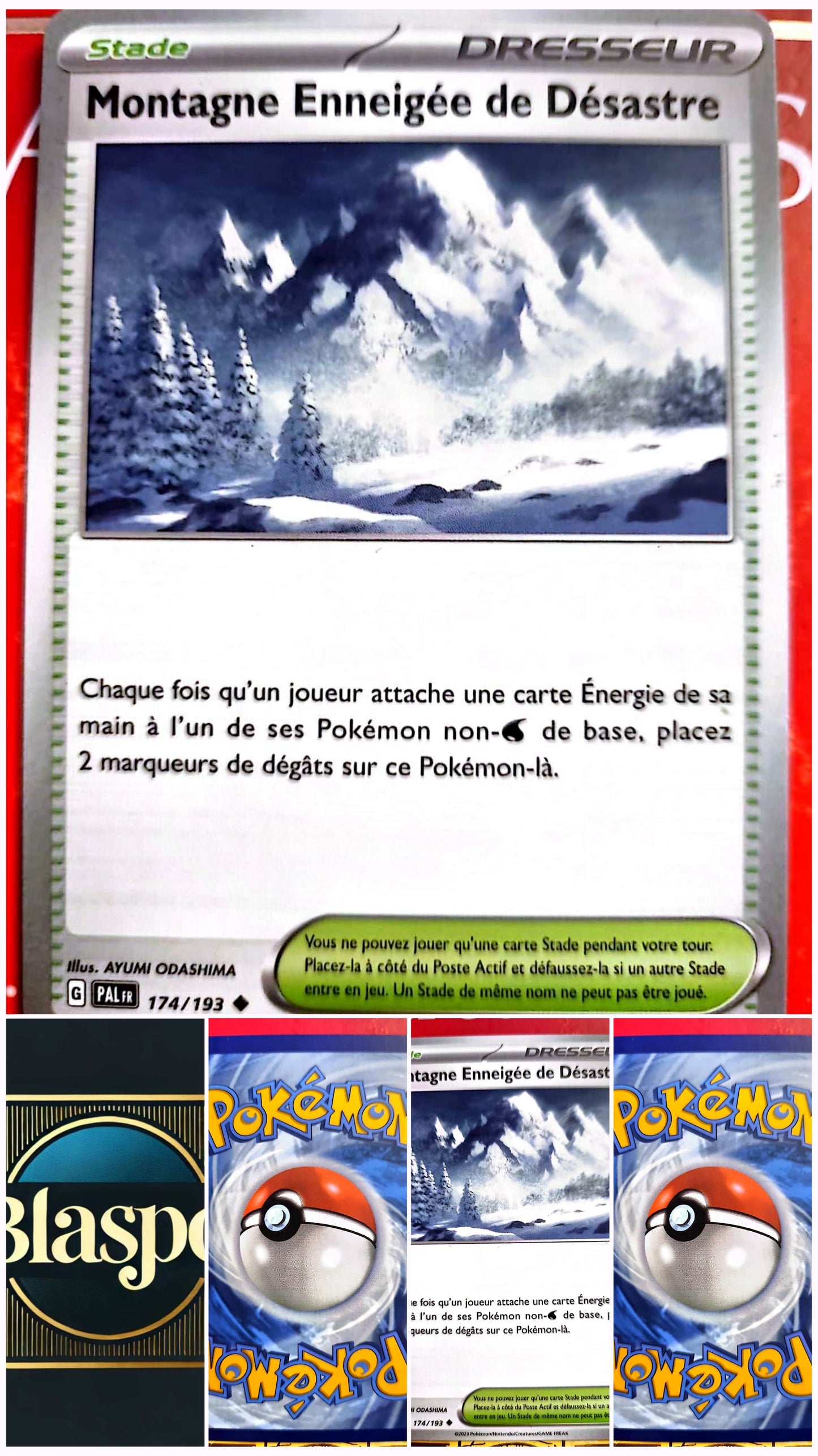 Carte Pokémon Stade Montagne Enneigée de Désastre 174/193 – Version française – Carte à l’unité