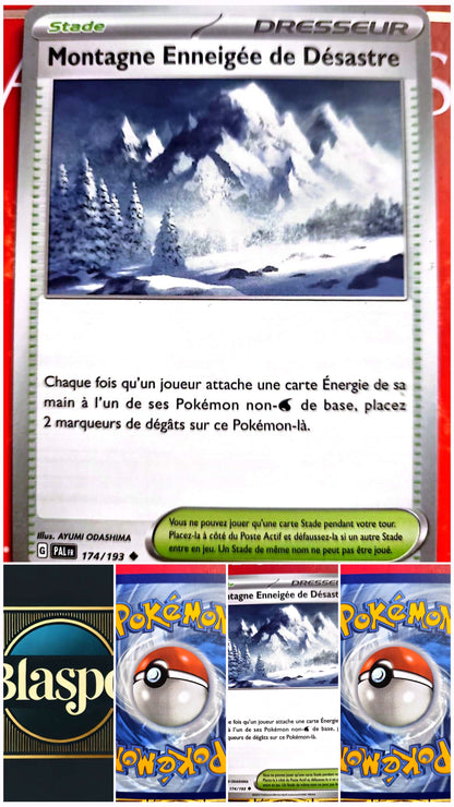 Carte Pokémon Stade Montagne Enneigée de Désastre 174/193 – Version française – Carte à l’unité