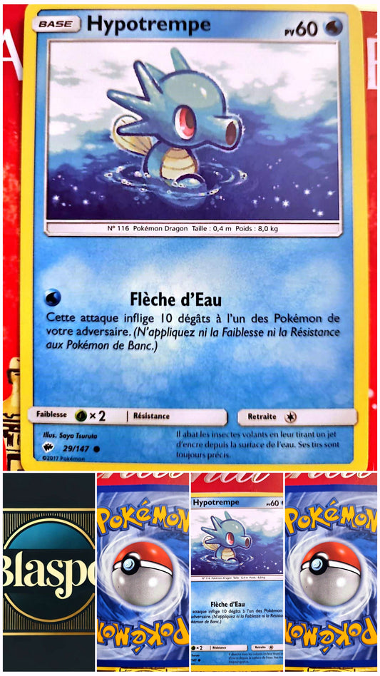 Carte Pokémon Hypotrempe 29/147 – Version française – Carte à l’unité
