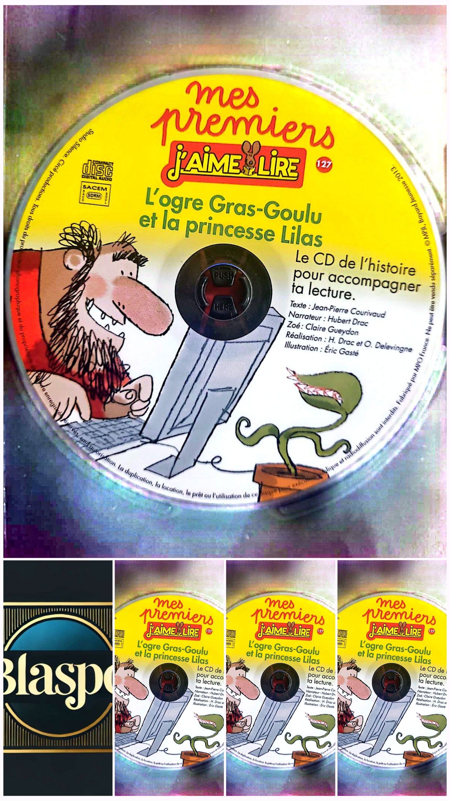 Mes Premiers J’aime Lire – L’Ogre Gras-Goulu et la Princesse Lilas – CD Audio – Sans Boîtier