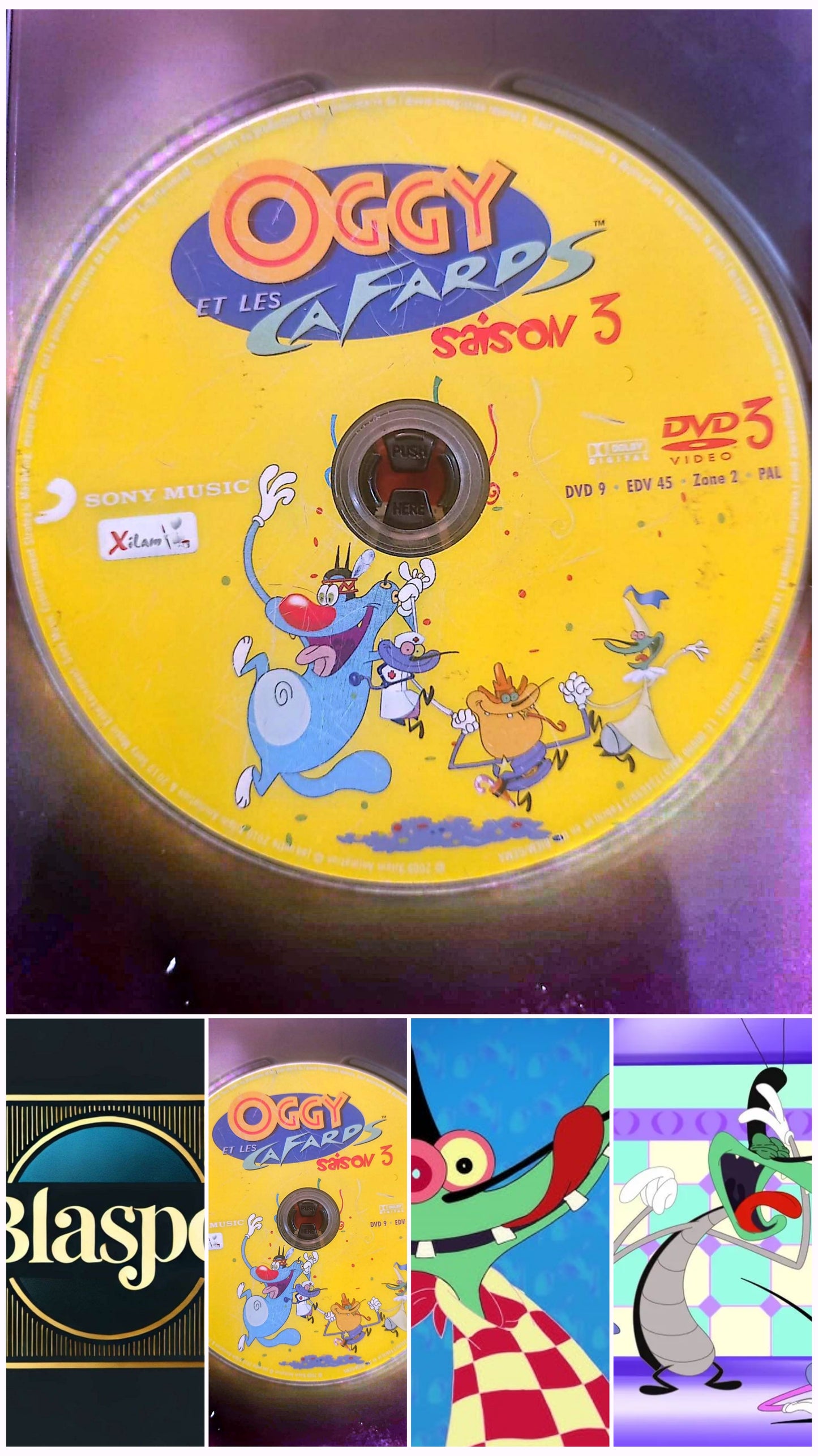 Oggy et les Cafards – Saison 3 – DVD 3 – Sans boîtier – Fonctionnel