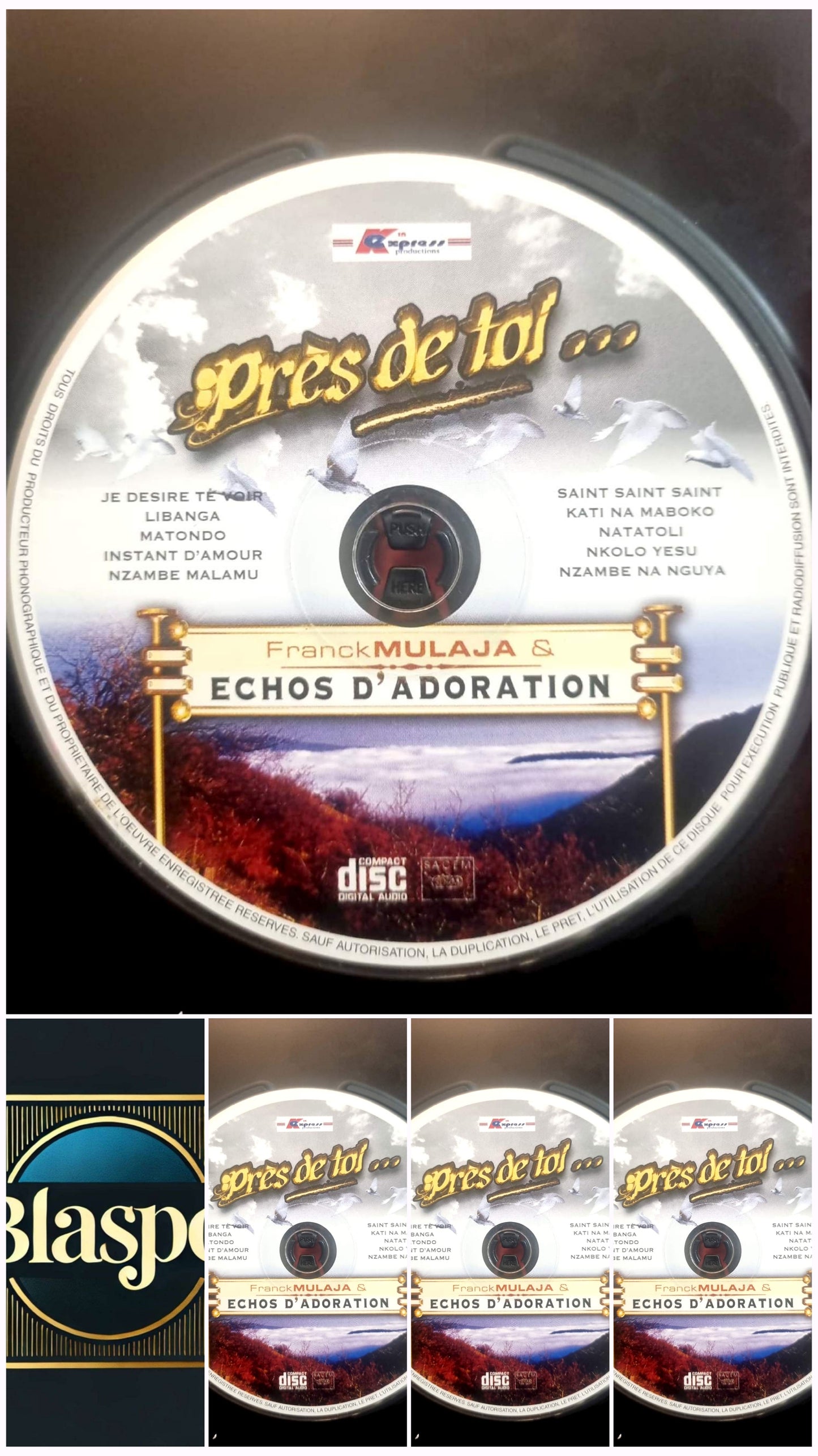 Près de toi – Franck Mulaja & Echos d’Adoration – CD Audio Gospel – Avec boîtier – Fonctionnel