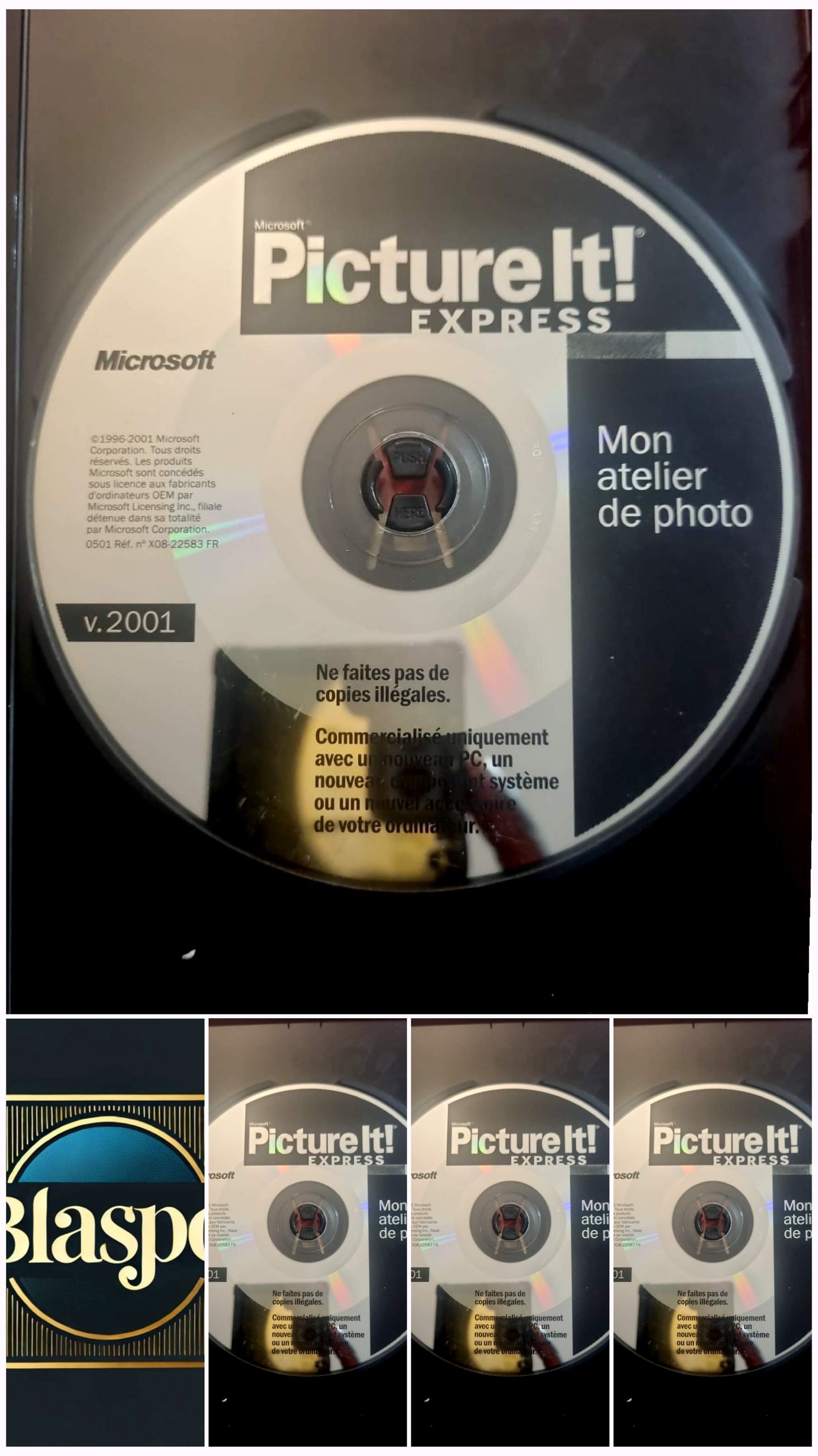 Microsoft Picture It! Express v2001 – Logiciel photo PC – CD-ROM – Disque seul – Fonctionnel – Sans boîtier