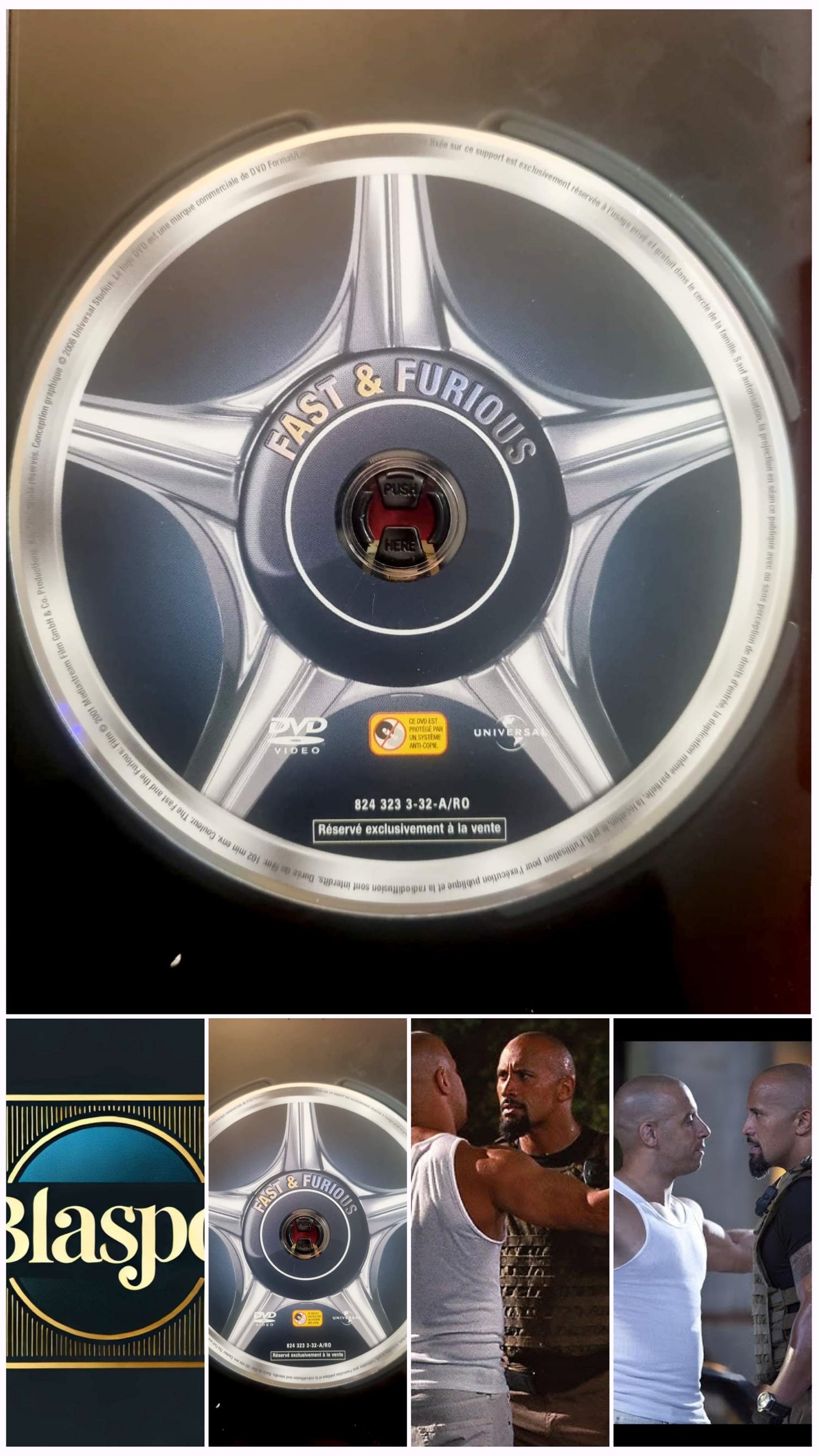 Fast & Furious – DVD Film Action – Disque seul – Fonctionnel – Sans boîtier